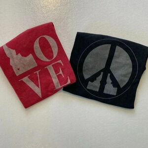 Love Peace and Idaho Canerican Tee